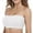 White, variant on Fsqjgq Women Strapless Bras Double Layer Convertible Bra Seamless Bandeau Unlined Wireless Bras Womens Sports Bras T-Shirt Tube Top,XL Purple