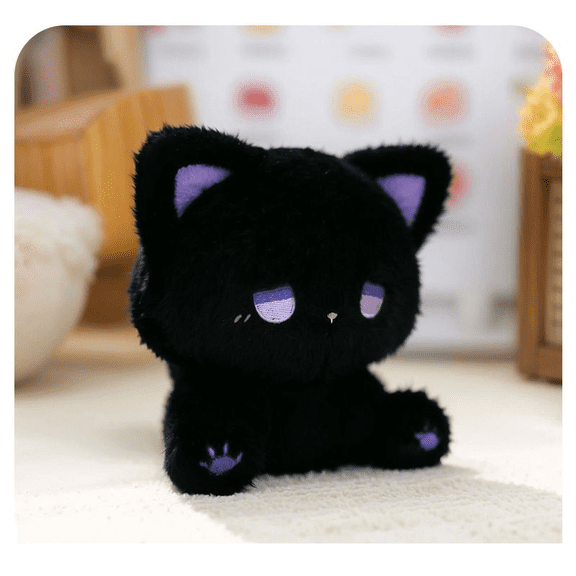 5.9" Kawaii Plush Toys, Emo Cat Emo Bear Plush Dolls High-quality Plush Kitten and Bear Dolls Cute Companion Doll Creative Desktop Decor, Birthday Gifts Easter Gifts Valentine's Day Gifts