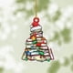 thumbnail image 4 of Libro Apilado con Forma de Árbol de Navidad, Divertido Libro Acrílico, Decoraciones Colgantes, 4 of 6