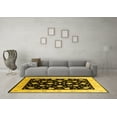 thumbnail image 3 of Ahgly Company Indoor Rectangle Oriental Yellow Industrial Area Rugs, 2' x 3', 3 of 4
