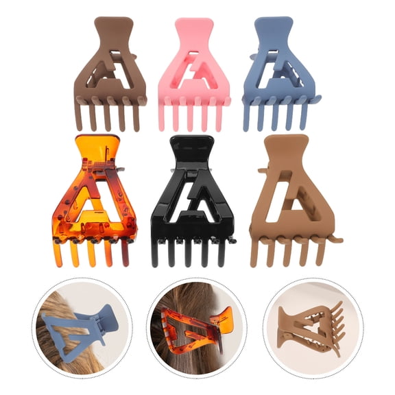 Raindrops 6pcs Small Triangle Hair Clips Strong Hold Hair Accessories for Styling and Decoration