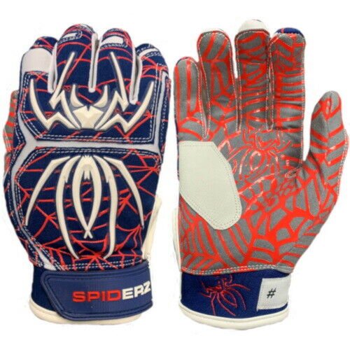 Spiderz Hybrid Adult Baseball Batting Glove Pair