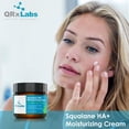 thumbnail image 3 of Pure Plant-Based Squalane HA+ Moisturizing Cream with Hyaluronic Acid – Organic ECOCERT Approved USDA Certified Squalane Derived from Sugarcane – Best Moisturizer For Face, Body & Skin - 2 fl / 60 ml, 3 of 6
