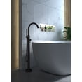 thumbnail image 2 of A&E Bath and Shower Freestanding Faucet Round Spout In Black Matte FSTF-01-R-BL, 2 of 2