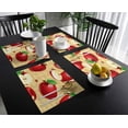 thumbnail image 6 of Placemats Set of 6 Red Apples Place Mat for Dining Table Washable Cotton Linen Table Mats, 6 of 6