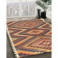 thumbnail image 2 of Ahgly Company Indoor Square Contemporary Chestnut Brown Oriental Area Rugs, 8' Square, 2 of 6