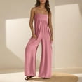 thumbnail image 2 of ABATAB Summer Jumpsuits for Women Casual Sleeveless baggy Rompers Wide Leg Jumpsuit with Pockets Dressy Clothes, 2 of 7