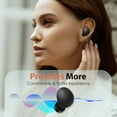 thumbnail image 6 of Memory Foam Tips for Samsung Galaxy Buds 2 / Plus/Beats Studio Buds, No Silicone Eartips Pain, Anti-Slip Replacement Ear Tips, Fit in The Charging Case, 3 Pairs (Assorted Sizes S/M/L, Black), 6 of 7