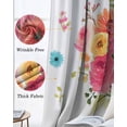 thumbnail image 6 of Spring Flowers Blackout Curtains 96 Inch Length 2 Panels Set, Pastoral Daisy Leaves Rustic Botanical Full Shading Curtains for Windows, Blackout Curtains for Bedroom Living Room 52"x96", 6 of 8