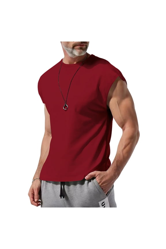 Running Vest Sleeveless Muscle Shirts for Workout Running Athletic Gym Lounge Casual, Breathable
