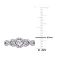 thumbnail image 3 of 1/4 Carat (ctw) Diamond Infinity Twist Ring in Sterling Silver, 3 of 4