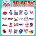 thumbnail image 3 of Patriotic Stickers, 4Th of July Garden Flag, American Flag Stickers, Assorted Stickers, Football Party Supplies, 2 in, 50 Pc, 3 of 7
