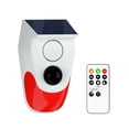 thumbnail image 1 of Graflsoa Solar-Powered Infrared Security Alarm with 120dB Siren, Remote Control, and 8 Voice Options for Outdoor Use, 1 of 6