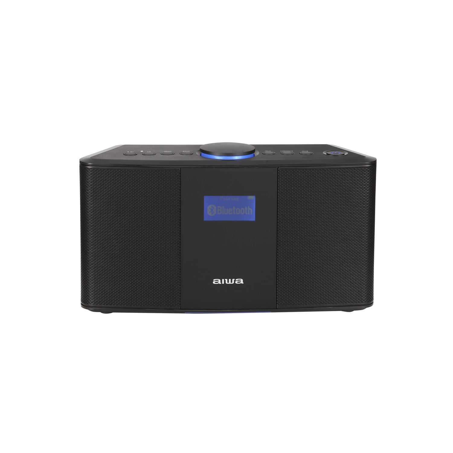 Aiwa Exos-5 Wireless Bluetooth Hi-Fi Home Speaker with FM Radio Alarm Clock and Remote Control for Home Audio