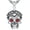 02-silver, variant on Skull Necklace for Men 925 Sterling Silver Gothic Punk Biker Pendant Halloween Jewelry gifts for Men Women