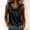 Black, variant on Women's U-Neck Sleeveless Tank Top with Delicate Beaded Neckline Detail Casual Cami for Everyday office Wear Blue XS