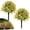 Yellow, variant on Djiypn 2 Pack Artificial Topiary Boxwood Ball Trees with Ground Spike, 24'' Faux Shrubs Fake Brush Plants Flowers Greenery for Indoor Front Porch Garden Outdoor Decoration, Yellow