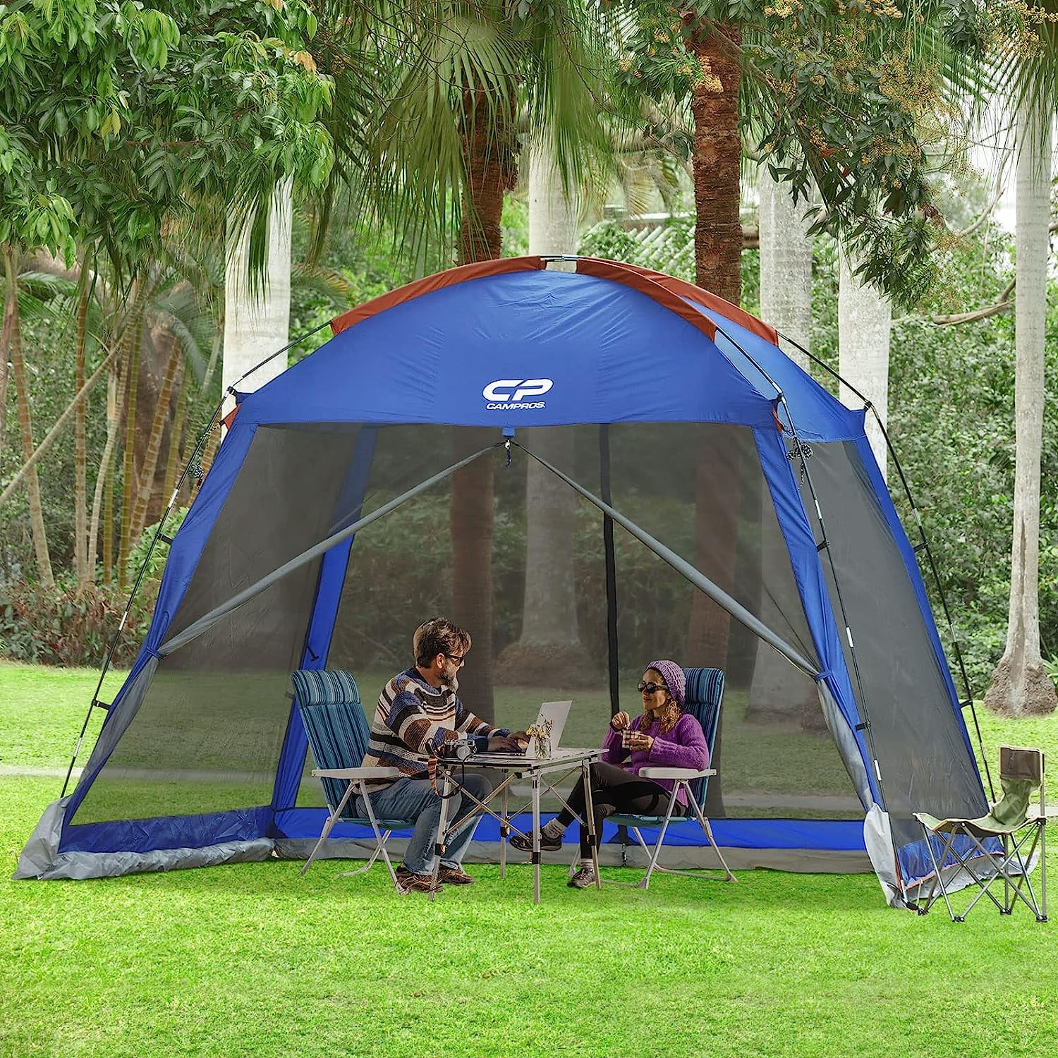 CAMPROS Screen House Room Camping Tent 10 x 10 Ft Canopy Tent Screen Shelter Gazebos Outdoor