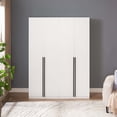 thumbnail image 2 of Lee Wardrobe Closet 1.0 from Engineered Wood in White - Set of 2, 2 of 16