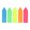 A, variant on HONHUZH 100 Pcs Neon Sticky Index Tabs with 3 Shape Colorful Page Markers for Notebooks Planners Reading