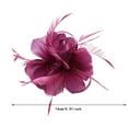 thumbnail image 3 of LILELIS Feather And Flower Party Hair Clip 1pc, 3 of 8