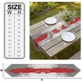thumbnail image 3 of Red Cement Gray Table Runner Linen Burlap Table Runner 70 Inches Long Modern Abstract Art Red Dresser Scarves for Kitchen Island Coffee Dining Room Party Wedding Banquet Holiday Decoration 13"x70", 3 of 8