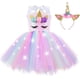 thumbnail image 3 of Disfraz de unicornio iluminado ZeroStage para niñas, vestido de Halloween, decoración de fiesta de cumpleaños, traje de lentejuelas de Navidad, tutú de princesa, 3 of 4