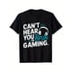thumbnail image 1 of Boys' Gaming T-Shirt | 100% Cotton | 'Can't Hear You Bruh I'm Gaming' Graphic Tee with Headphone Design | Breathable & Comfortable | Round Neck, Short Sleeve | Casual Black Shirt for All Seasons | Id, 1 of 6