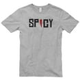 thumbnail image 2 of Plus Size Spicy Word Graphic Design Unisex Short Sleeve Cotton Jersey T-Shirt - Heather Grey XL, 2 of 4