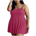 thumbnail image 2 of BOVXNPU Women Plus Size Pajama Dress Women Soft Sleepwear Sleeveless Solid Round Neck Loungewear Pajama Women Sleepwear, 2 of 6