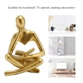 thumbnail image 4 of Resin Thinker Figure, Abstract Art Ornament for Living Room Decoration, Non , Stable Structure, 4 of 8