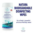 thumbnail image 4 of Lingettes désinfectantes biodégradables Natura Solutions, eucalyptus, 40 unités, usage unique, blanches, 4 of 6