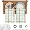 thumbnail image 5 of Sage Green Buffalo Plaid Kitchen Towels Set of 3, Farmhouse Check Stripes Geometric Absorbent Dish Towels for Kitchen, Microfiber Hand Towel, Quick Drying Tea Towel for Cleaning Decorative Dishcloths, 5 of 7