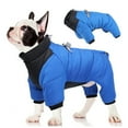 thumbnail image 4 of STGRGFHY Dog winter coat with legs,Winter Coat Dog Jackets Four Legged Coat Warm Fleece Dog Jacket Reflective Turtleneck Winter Coats with Harness,full body dog coat(Blue L), 4 of 8
