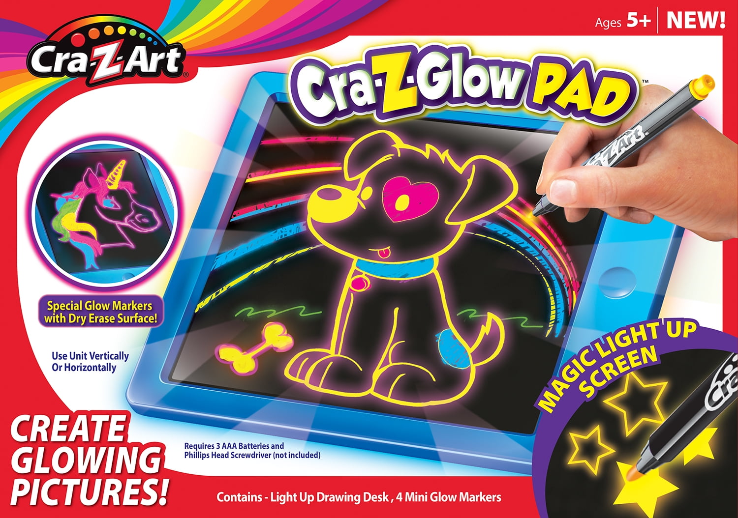 Glow Pad Light Up Tablet And Marker Pen 