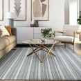 thumbnail image 2 of Couristan Aspen Textured Stripes 5' X 8' Green Handmade Wool Area Rug, 2 of 2
