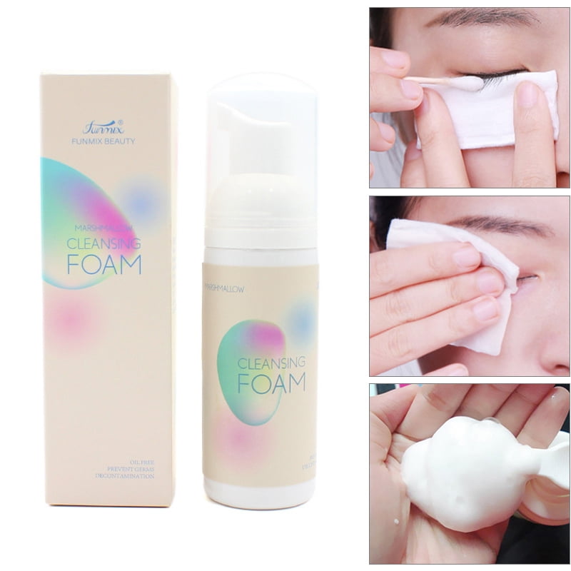 alextreme Eyelash Foam Cleaner Strawberry Flavor Eye Lash Makeup Cleaning Foam Pump