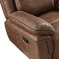 thumbnail image 6 of New Classic Furniture Ryland Polyester Fabric Sofa with Dual Recliner in Brown, 6 of 10