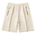 thumbnail image 2 of Fiudx Pantalones Cortos de Hombre, Transpirables, con Cintura Elástica, Ideales para Correr En El Gimnasio, Estilo de Vida Activo, Tejido Ligero., 2 of 6