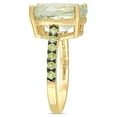 thumbnail image 3 of Everly Women's Quartz and Peridot Amethyst Yellow Gold Plated Ring, 3 of 7