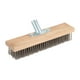 thumbnail image 3 of Cepillo para piso, escoba de empuje, cabezal de cepillo de fregado resistente para patios, cepillo de alambre de acero inoxidable para superficies de 30 centimetros, 3 of 8