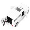 thumbnail image 3 of Coche todoterreno de aleación 1/32 para niños, juguete con luz y sonido (blanco), 3 of 9