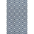 thumbnail image 5 of nuLOOM Kellee SpinClean Machine Washable Modern Diamonds Area Rug, 3' x 5', Kellees Blue, 5 of 8