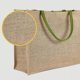 thumbnail image 5 of Bolsa de playa de yute estilo vintage para mujer, reutilizable, con asa, impermeable, 5 of 8
