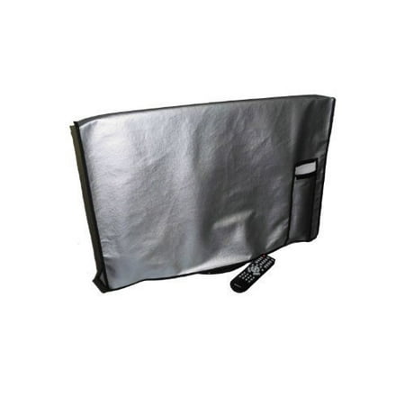 47 Inch Raised Panel - Silver TV Cover 47