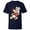 Navy, variant on Disney Vintage Donald Duck with Holiday Present - Short Sleeve T-Shirt for Kids - Customized-White