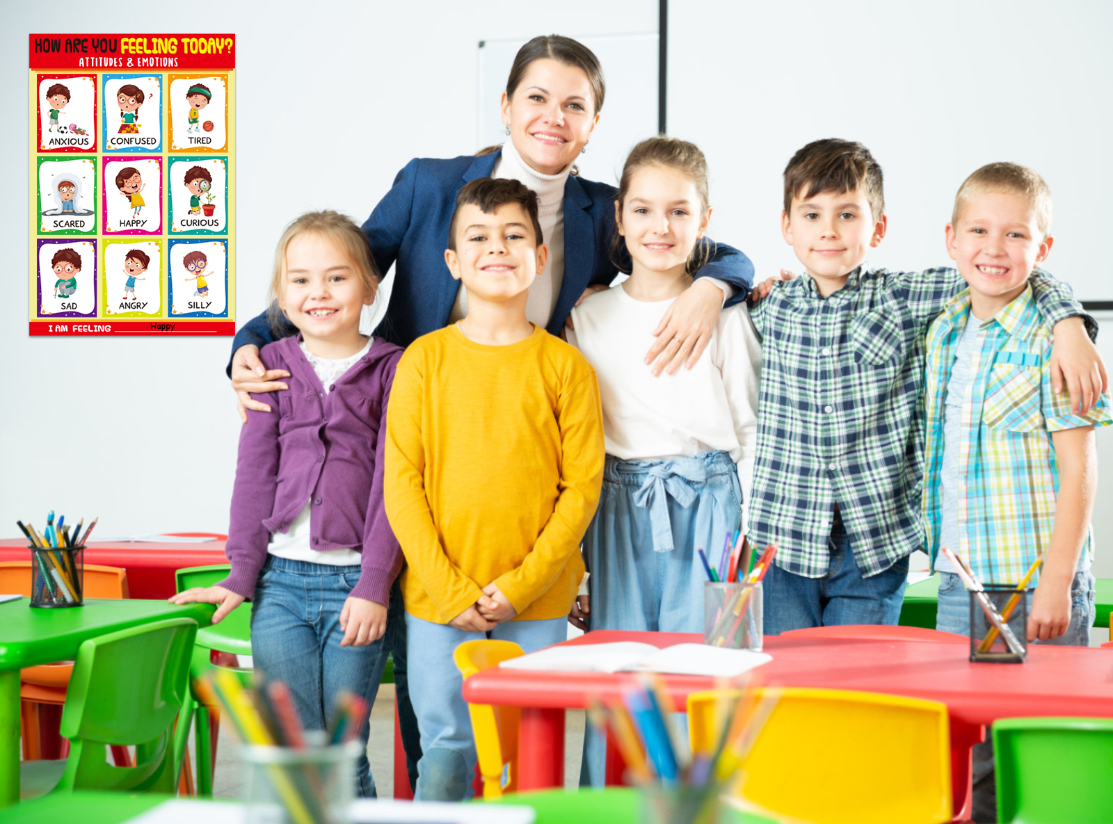 WhatSign Feelings Chart Emotions Poster for Kids Australia | Ubuy