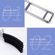 thumbnail image 4 of Colgador de suéter de metal antideslizante 5 en 1 de Nature Smile 2 pack, estante de ropa de armario de múltiples capas, camisa de metal resistente para ahorrar espacio, blusa para colgar Afortunado Sencillez, 4 of 5