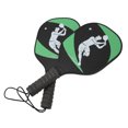 thumbnail image 3 of Juego De Paletas De Pickleball, Juego De Bolas De Paletas De Pickleball, Pino Negro Verde, Fácil De Transportar Para Exteriores, 3 of 7