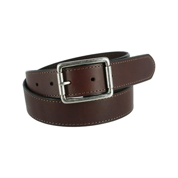 CrookhornDavis  Newcastle Natural Grain Leather Belt with Roller Buckle (Men)